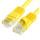 Patch kabelis (2m, UTP, CAT5e, geltonas)