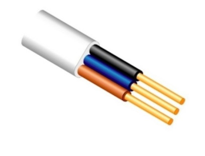 Maitinimo kabelis NKT VDYp/YDYp 3x1.5 (varinis, monolitas, PVC, baltas, 100m)